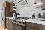 All high-end stainless steel appliances 